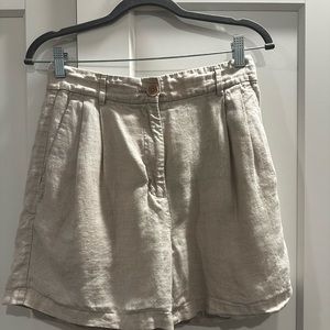 Aritzia Wilfred Linen Shorts 5”